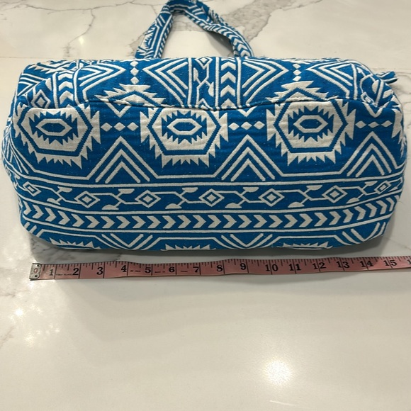 ANTIK KRAFT Blue & White Tote/Bag. - Picture 6 of 12